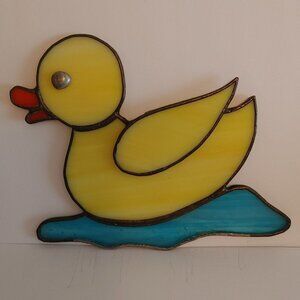 Adorable Stained glass Duckie Rubber Duckie Baby